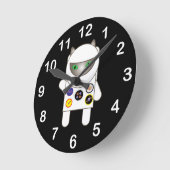 Horloge Ronde Astronaut Kitty (Angle)