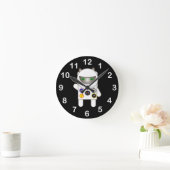 Horloge Ronde Astronaut Kitty (Maison)