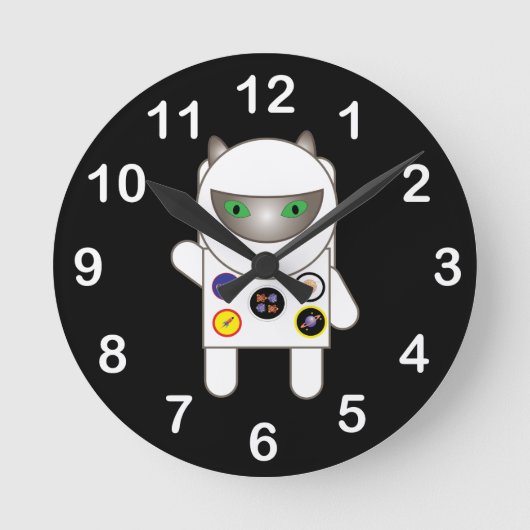 Horloge Ronde Astronaut Kitty (Recto)