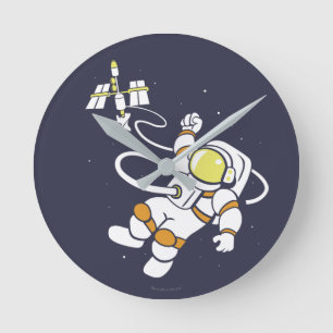 Horloge Ronde Astronaute
