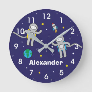 Horloge Ronde Astronaute Outer Space