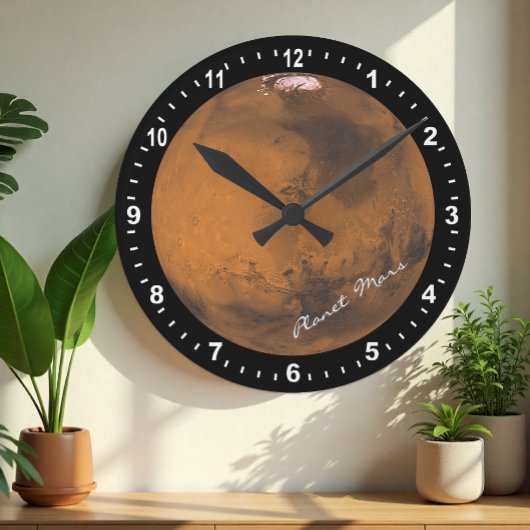 Horloge Ronde Astronomy & Planet Mars Clock, Hubble / Space
