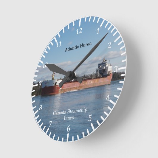 Horloge Ronde Atlantic Huron clock (Angle)