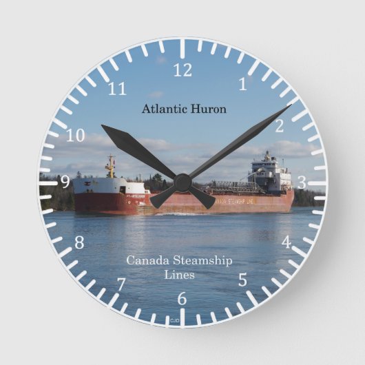 Horloge Ronde Atlantic Huron clock (Recto)
