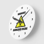 Horloge Ronde Attention ! Biohazard inside (Angle)