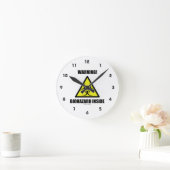 Horloge Ronde Attention ! Biohazard inside (Maison)