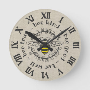 Horloge Ronde Attitudes des abeilles