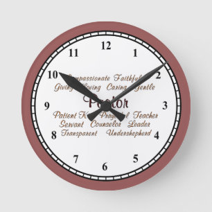 Horloge Ronde Attributs du pasteur