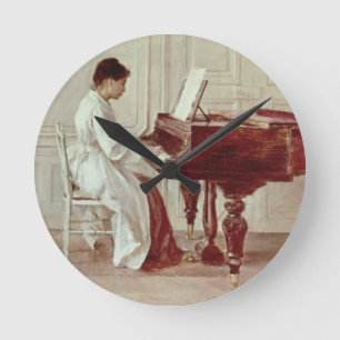 Horloge Ronde Au piano, 1887 (huile sur la toile)
