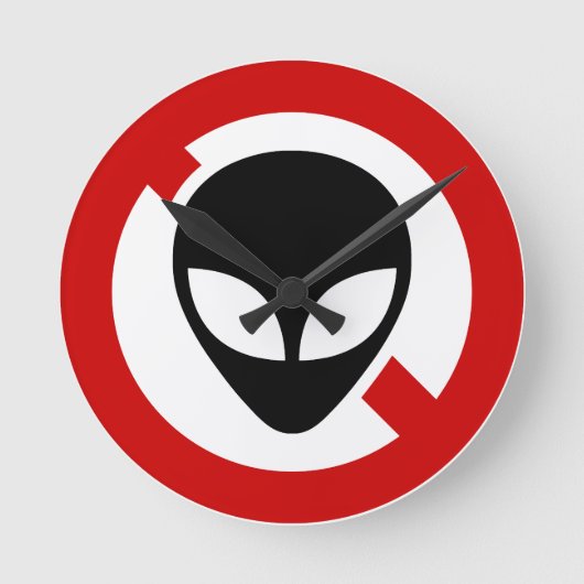 HORLOGE RONDE AUCUN ALIEN (Recto)