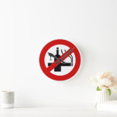 Horloge Ronde AUCUN Fumeur ⚠ THÉ ⚠ (Maison)