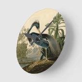 Horloge Ronde Audubon Louisiana Heron (Angle)