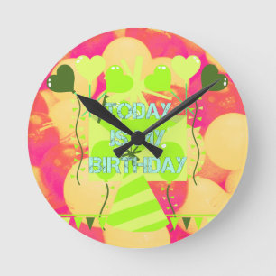 Horloge Ronde Aujourd'hui est mon anniversaire