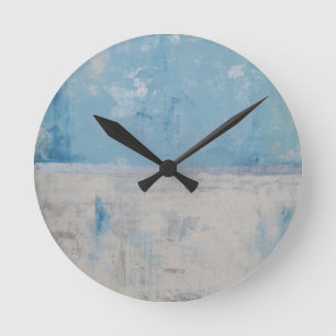 Horloge Ronde Aura argentée