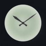 Horloge Ronde Aura Vert Sage<br><div class="desc">Design dégradé - Effet Aura - Vert Sage.</div>