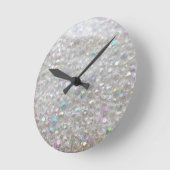 Horloge Ronde Aurora Borealis Crystal Image Wall Clock (Angle)
