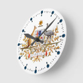 Horloge Ronde Australian Coat of Arms Clock (Angle)