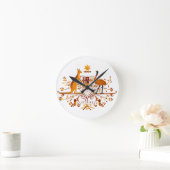 Horloge Ronde Australie - ACO Brown (Maison)