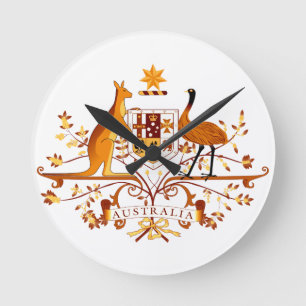 Horloge Ronde Australie - ACO Brown