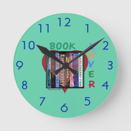 Horloge Ronde Auteur de livres (Recto)