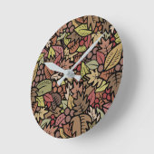 Horloge Ronde Automne (Angle)