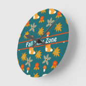 Horloge Ronde Automne (Angle)