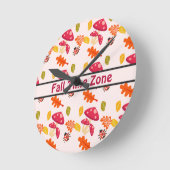 Horloge Ronde Automne (Angle)