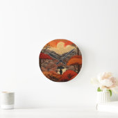 Horloge Ronde automne Ukiyo-e Japon (Maison)