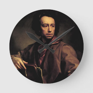 Horloge Ronde Autoportrait, 1773 (huile sur le panneau)