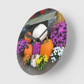 Horloge Ronde Autumn Decor (Angle)