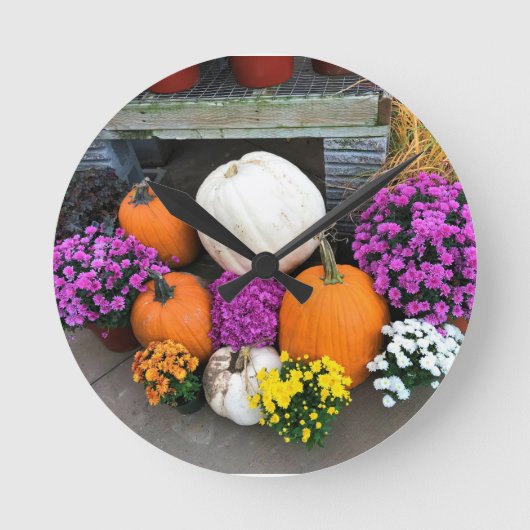 Horloge Ronde Autumn Decor (Recto)