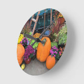 Horloge Ronde Autumn Decor (Angle)