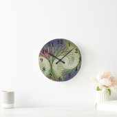 Horloge Ronde Autumn Fractal Tree (Maison)