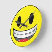 Horloge Ronde avec accolades (Angle)