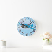 Horloge Ronde Avion (Maison)