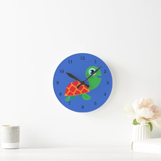 Horloge Ronde Awesome Turtle (Maison)