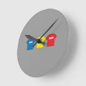 Horloge Ronde Awesometown (Angle)