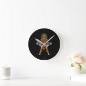 Horloge Ronde Aztec Warrior Weightlifting (Maison)