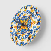 Horloge Ronde Azulejo Time Shouter Clock (Angle)