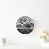 Horloge Ronde B&W Natural Reiki Master Yoga moniteur de médiatio (Maison)