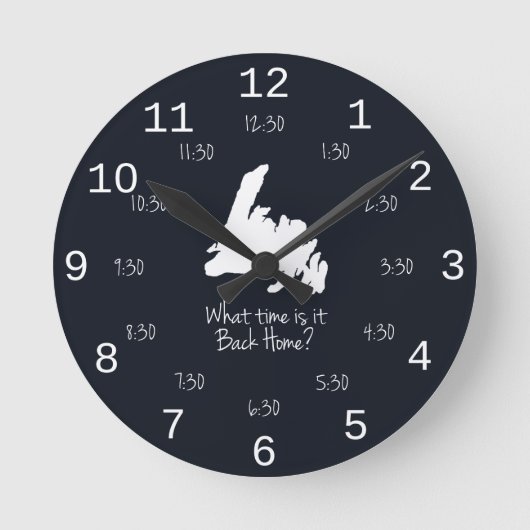 Horloge Ronde Back Home Time - édition AST (Recto)