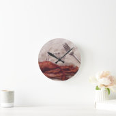 Horloge Ronde Bacon est amour (Maison)