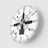 Horloge Ronde badge de la Direction de l'ET (Angle)