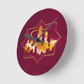 Horloge Ronde Badge graphique MACUSA™ (Angle)