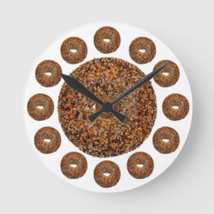 Horloge Ronde Bagel Time Tout Bagel