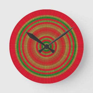Horloge Ronde Bagues or rouge
