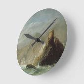 Horloge Ronde Baie rocheuse (Angle)