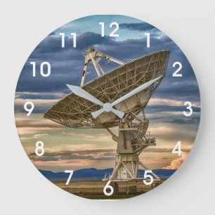 Horloge Ronde Baie très grande au coucher du soleil