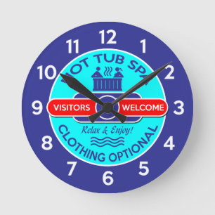 Horloge Ronde Bain à remous