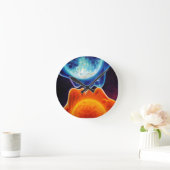 Horloge Ronde Baiser de soleil et de lune (Maison)